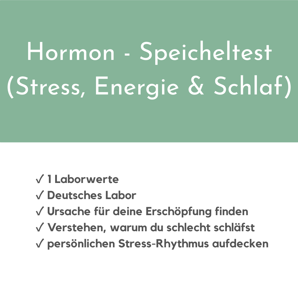 Hormon - Speicheltest (Stress, Energie & Schlaf)
